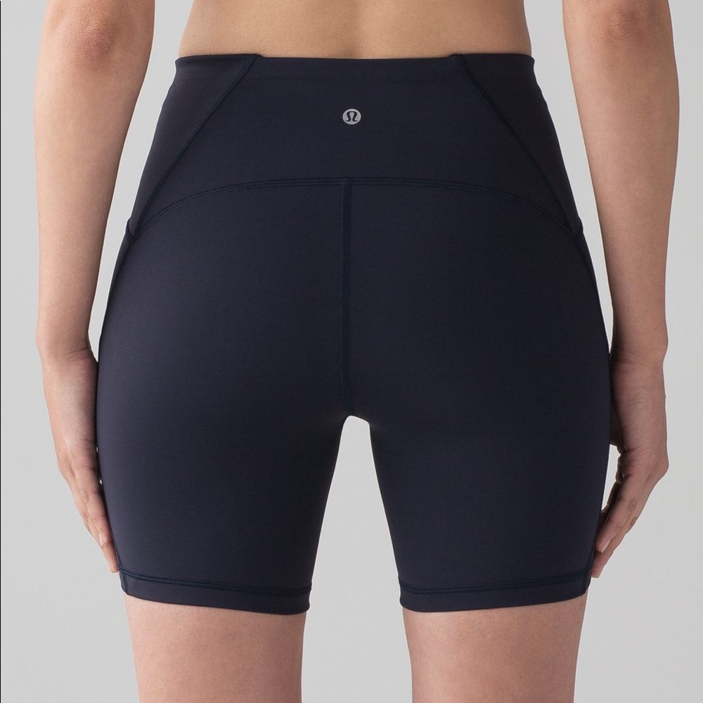 Lululemon Navy Train Times Short